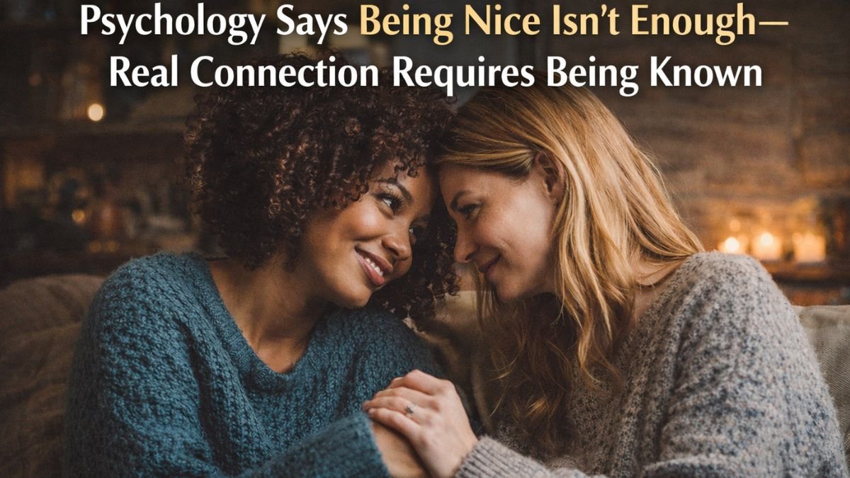 Psychology Says Being Nice Isn’t Enough—Real Connection Requires Being Known