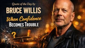 Quote of the Day by Bruce Willis: When Confidence Becomes Trouble