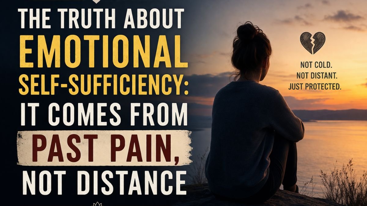 The Truth About Emotional Self-Sufficiency: It Comes From Past Pain, Not Distance